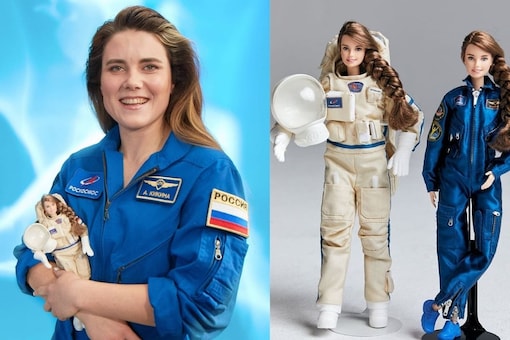 Russia's only female cosmonaut inspires Barbie doll.
(Credit: Twitter/ @siberian_times)
