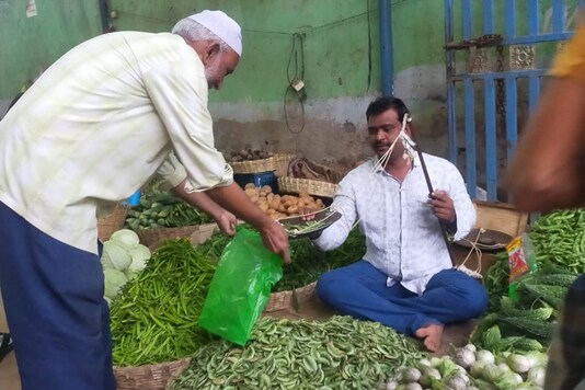 Vegetable vendor Basha. (Image: News18)