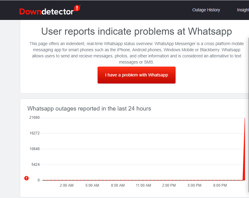 global whatsapp outage