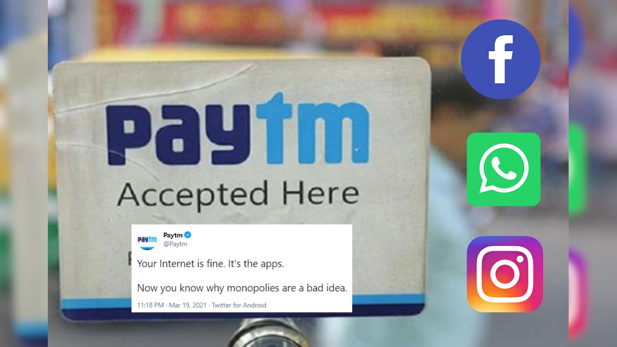 Paytm's Savage Dig at WhatsApp, Facebook Goes Viral amid Social Media Platforms' Global Outage