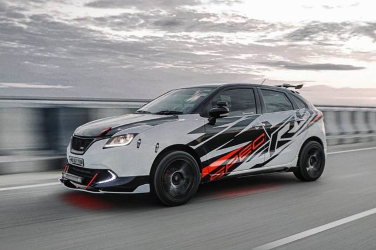 This Modified Maruti Suzuki Baleno Wearing Sporty Apparel Looks Ready ...