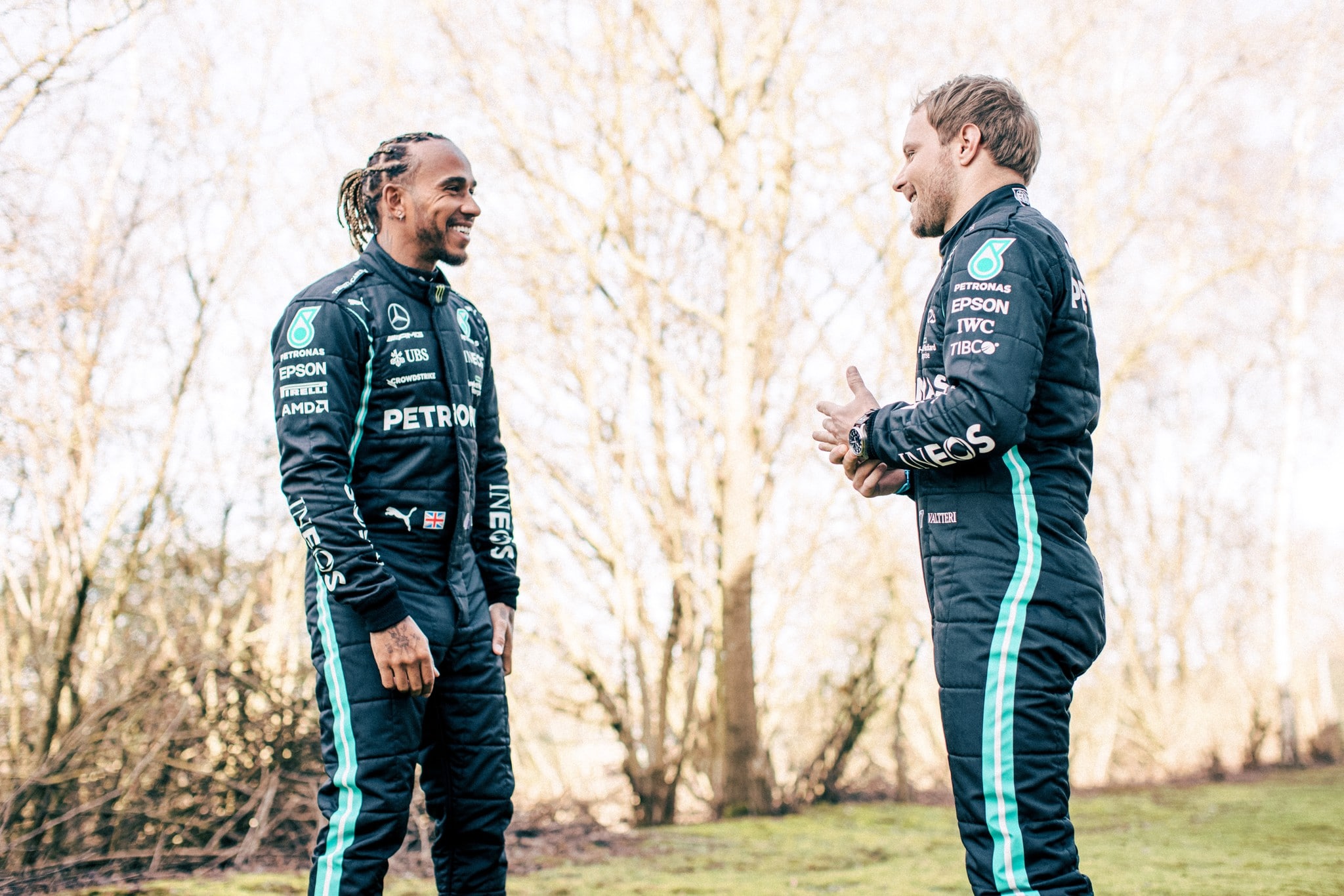  Mercedes - Lewis Hamilton Et Valtteri Bottas (Twitter)