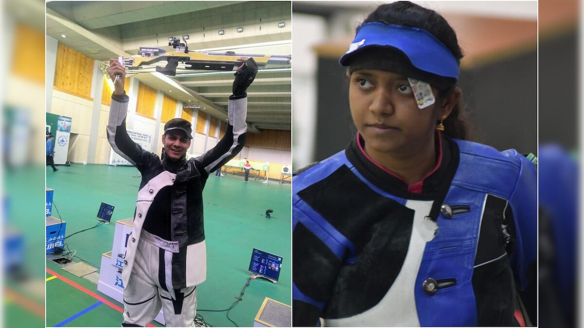 New Delhi Shooting World Cup: Divyansh Panwar, Elavenil Valarivan Win Gold In 10m Air Rifle Mixed Team Event