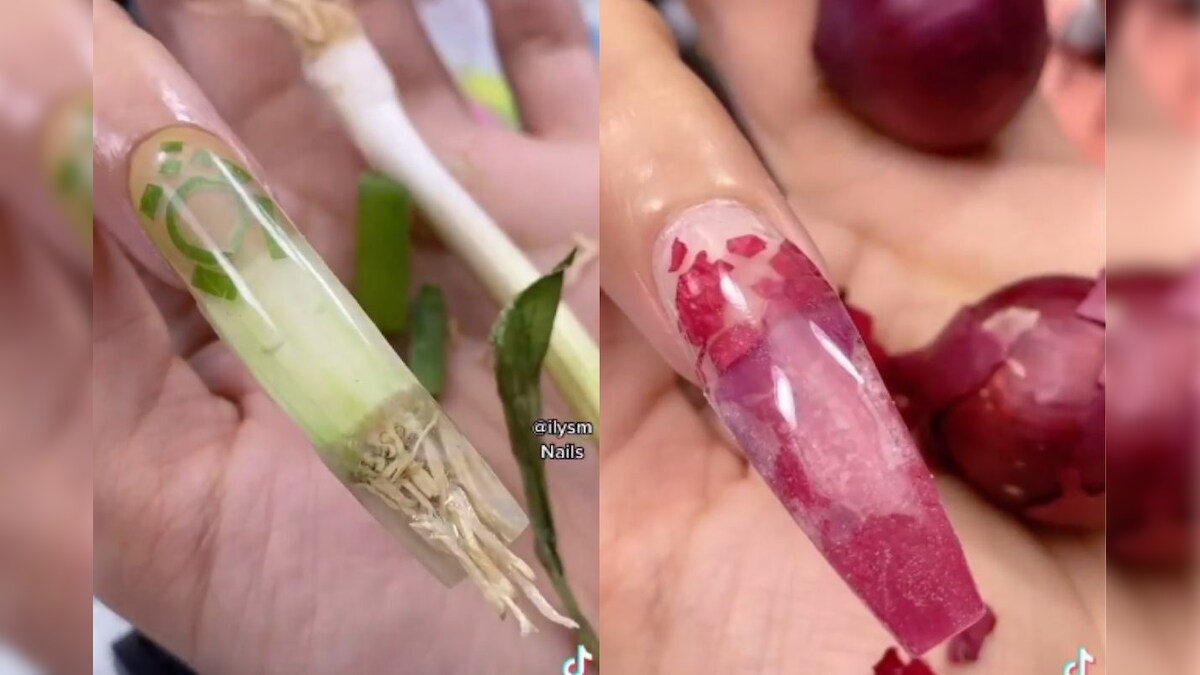 Watch: Woman Comes up With Bizarre Nail Art Using Onions, Video Goes Viral