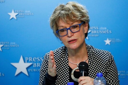 File Photo Agnes Callamard, U.N. special rapporteur on extrajudicial, summary or arbitrary executions, holds a joint news conference with Hatice Cengiz, the fiancee of murdered journalist Jamal Khashoggi, in Brussels, Belgium December 3, 2019. REUTERS/Francois Lenoir