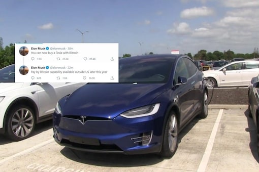 Screengrab of a Tesla from a YouTube video/Twitter/Elon Musk.