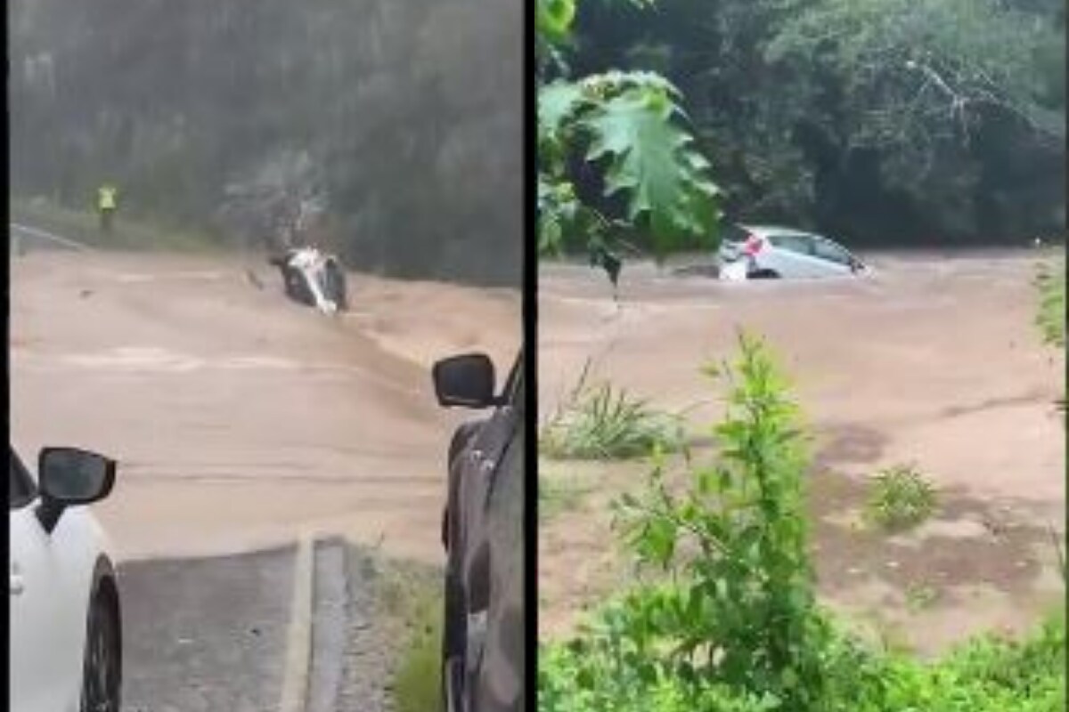Australian PM Shares Horrifying Video of Car Being Swept Away in Flood ...