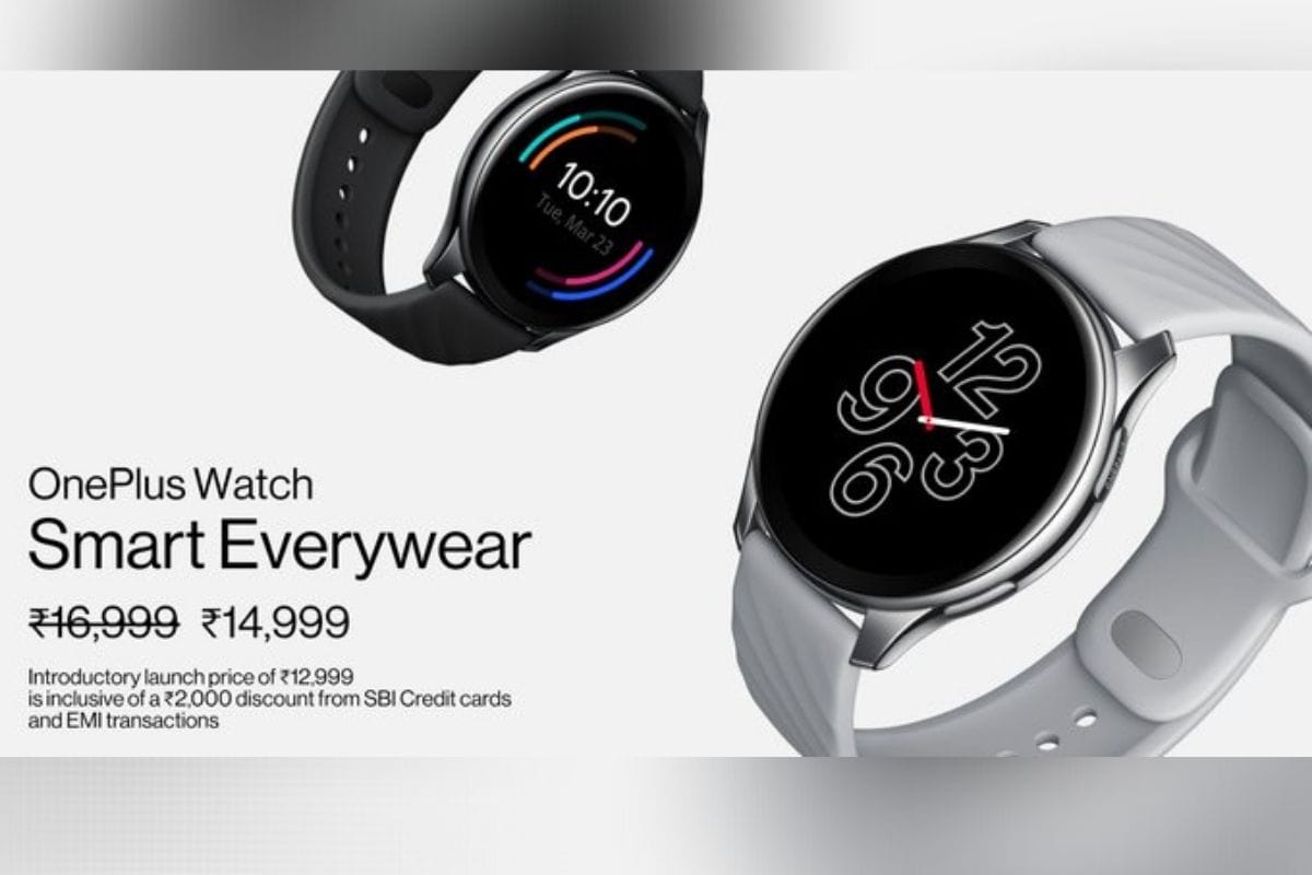 OnePlus Watch's Introductory Price in India Set at Rs 14,999, SBI Card Users Will Get Extra Discount