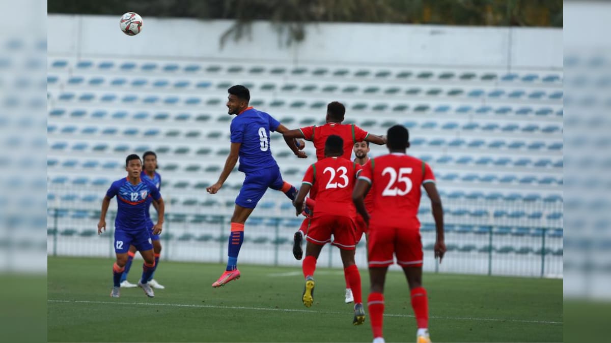 India vs Oman Highlights, Friendly Football Match Updates: Manvir Helps Blue Tigers Draw 1-1