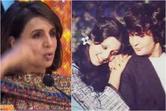 Neetu Kapoor and Rishi Kapoor (R)