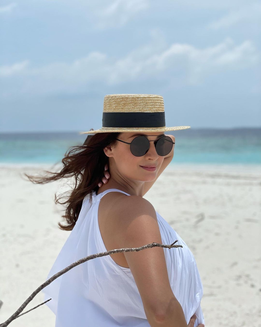  Dia Mirza is giving super chic vibes from the island nation of Maldives. (Image: Instagram)
