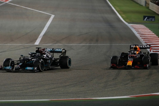 Lewis Hamilton beat Max Verstappen to win the Bahrain GP. (Photo Credit: Reuters)