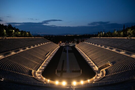 एथेंस के पैनाथेनिक स्टेडियम (फोटो साभार: ट्विटर)