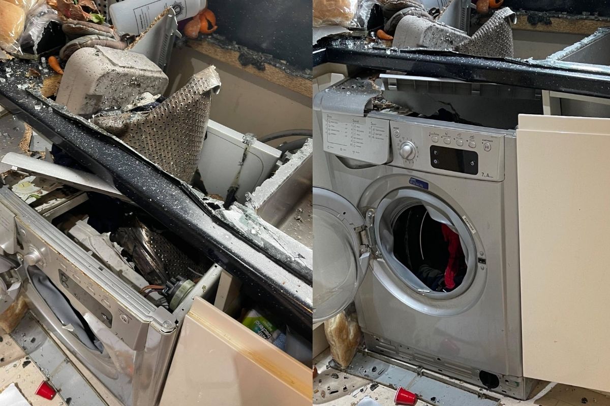 Scottish Woman's Post About Washing Machine Exploding in Kitchen Has a ...