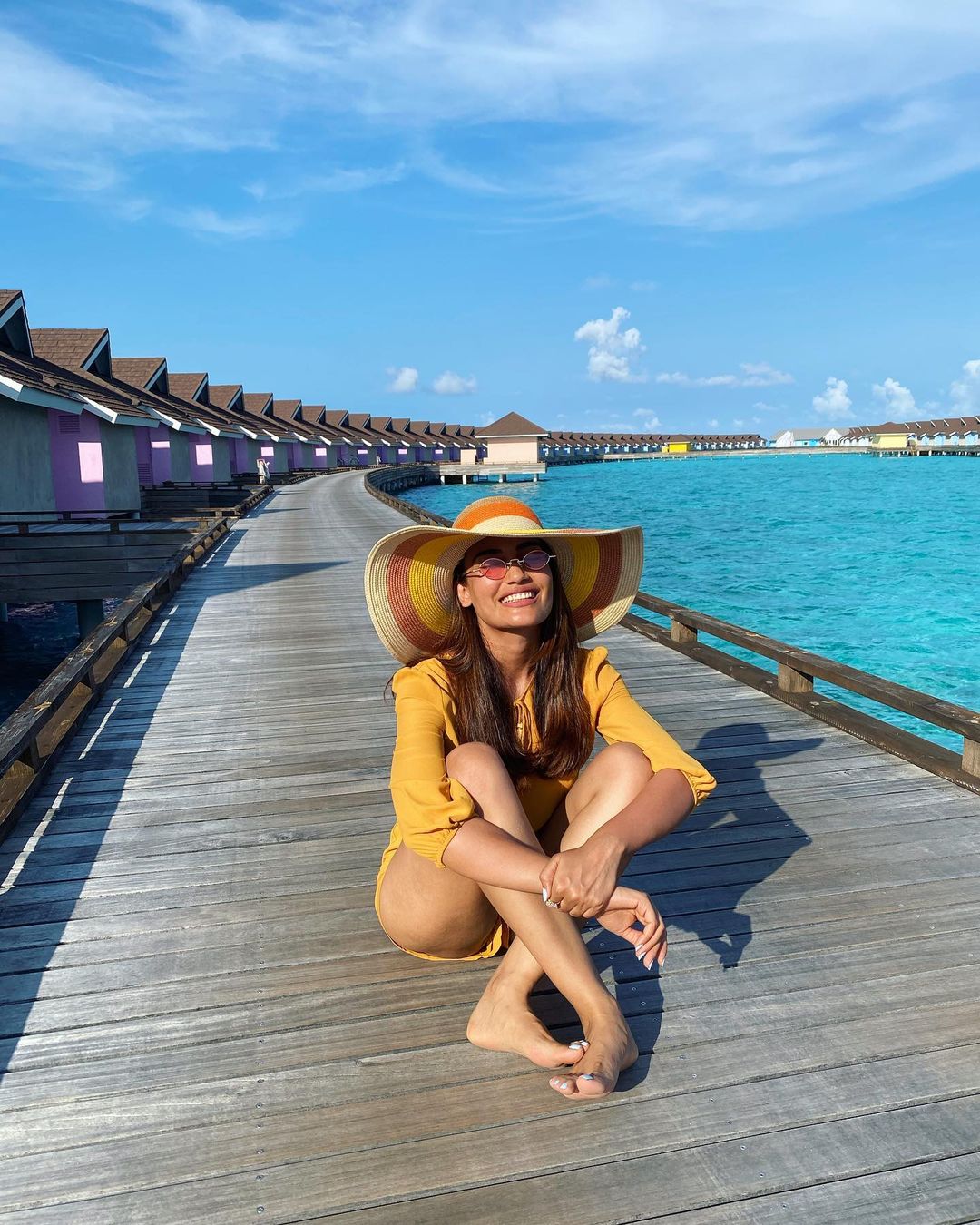  Actress Surbhi Jyoti is enjoying a peaceful break by the beaches of Maldives.