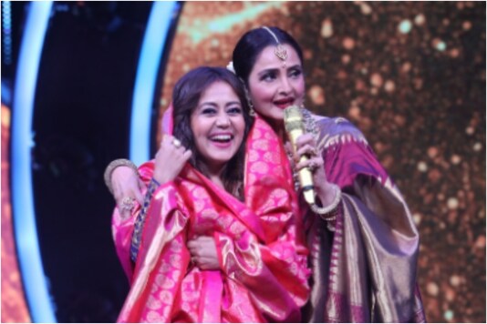Neha Kakkar with Rekha