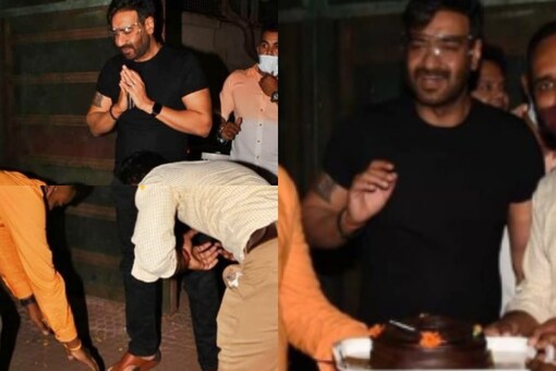 Ajay Devgn Gets Brutally Trolled for Birthday Pics Showing Fans Touching His Feet