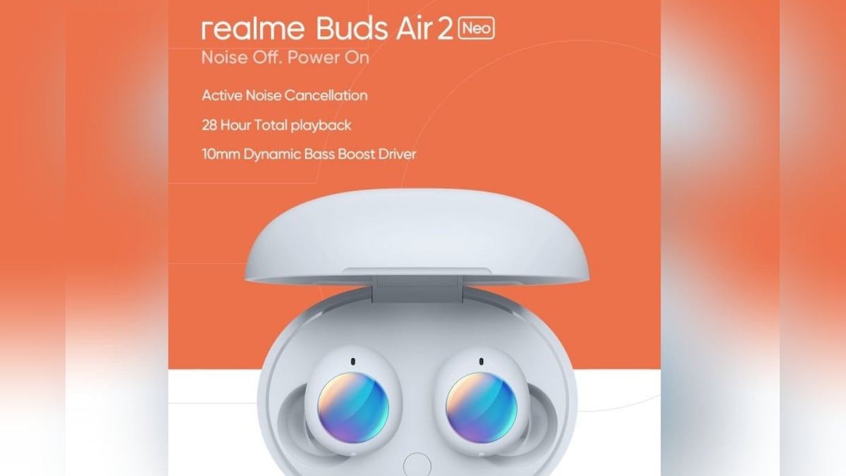 Realme Buds Air 2 Neo TWS Earbuds With Active Noise Cancellation to Launch on April 7