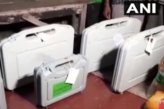The EVM and VVPAT machines were taken to the house of the TMC leader by Tapan Sarkar.