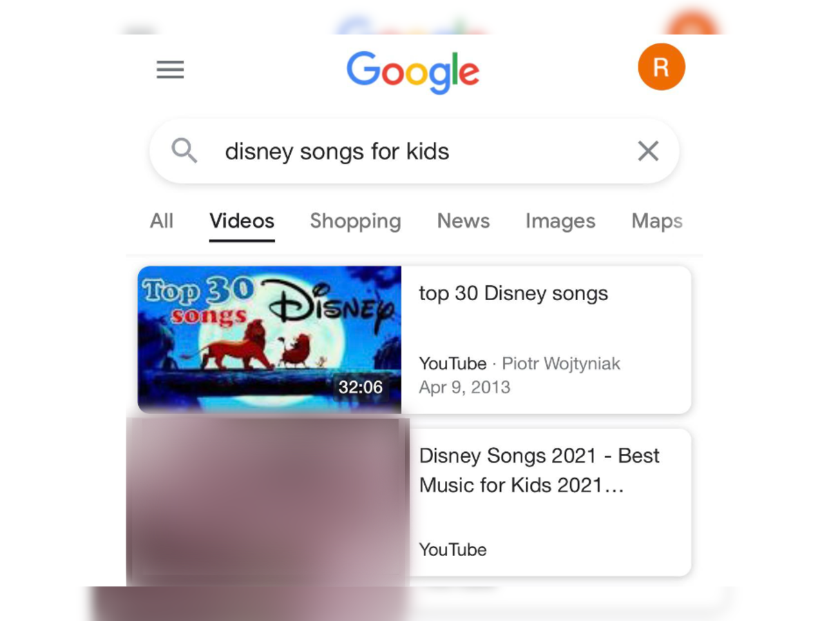 Youtube Gujarati Porn Video - Disney Songs for Kids Search on Google Showing Porn Clip Instead is Every  Parents' Nightmare
