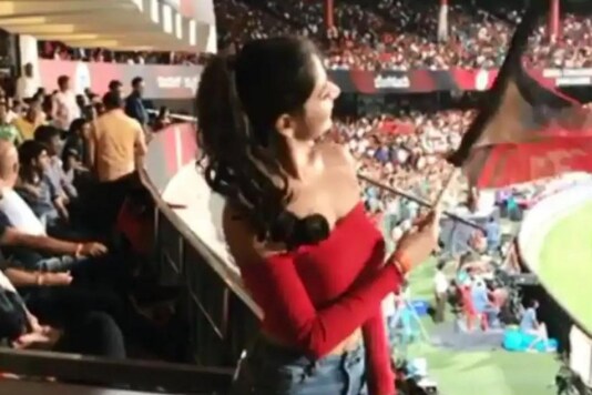 Photo of the viral RCB girl.