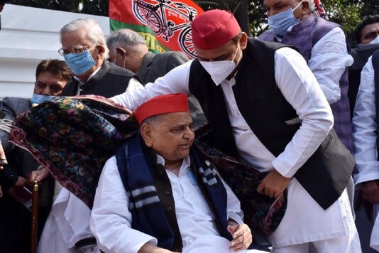 File photo of Mulayam Singh Yadav and his son Akhilesh Yadav