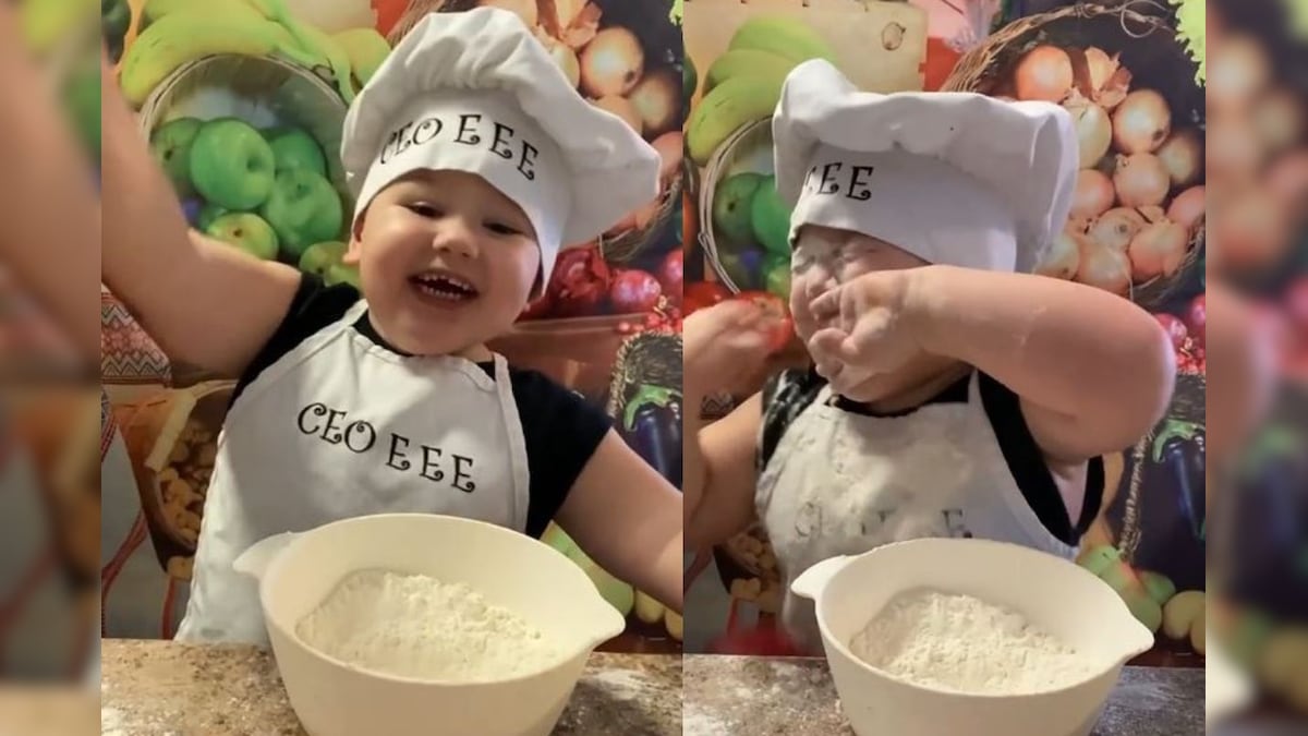 WATCH: Toddler's Failed Baking Attempt in Hilarious Viral Video Will Leave You in Splits