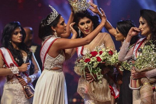 Miss Sri Lanka beauty pageant. (Credit: AFP)
