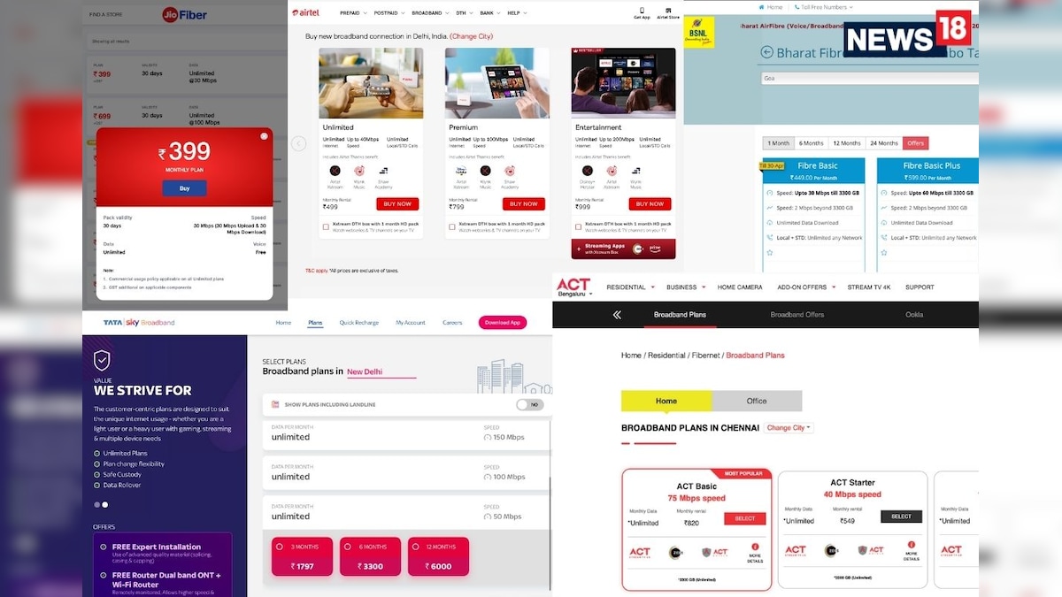 Buying Guide: Cheapest Broadband For Your Home From Reliance Jio, Airtel And More From Rs 399