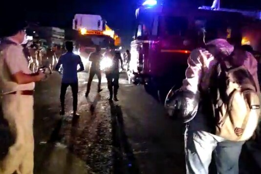 Fire at a Covid dedicated hospital in Nagpur, Maharashta.