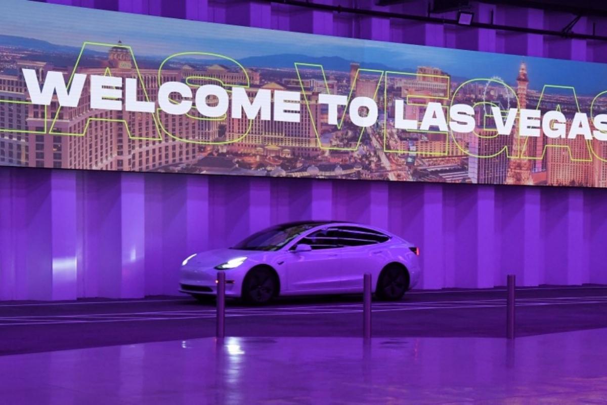 Elon Musk's Las Vegas Tesla Tunnel is Straight Out of an Amusement Park