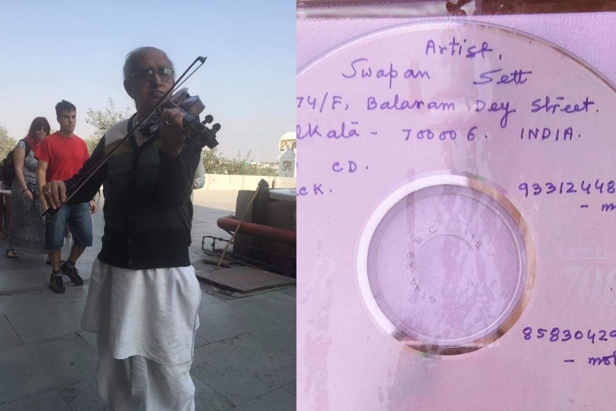 77-year-old Kolkata Man Playing Violin for 19 Years in Public Goes Viral