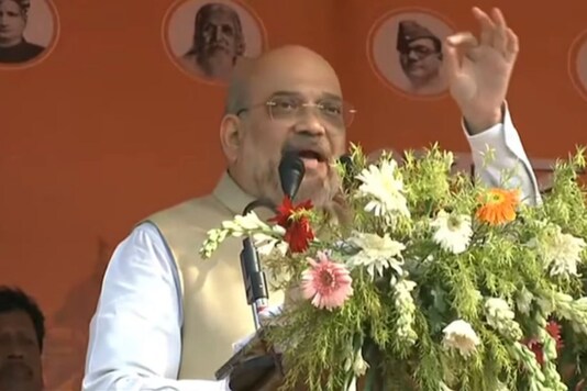 Union Home Minister Amit Shah at West Bengal rally. 