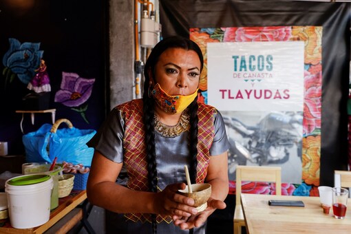 Francisco Marven, an indigenous transgender woman is set to campaign as a lawmaker in the local elections in June mid-terms in Mexico City.

2021.REUTERS/Carlos Jasso