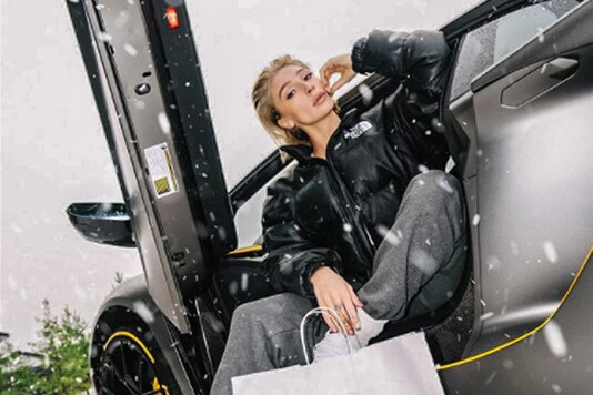 Russian influencer Nastya Ivleeva with her Lamborghini Aventador. Image used for representation. (Photo Courtesy: Instagram/_agentgirl_)