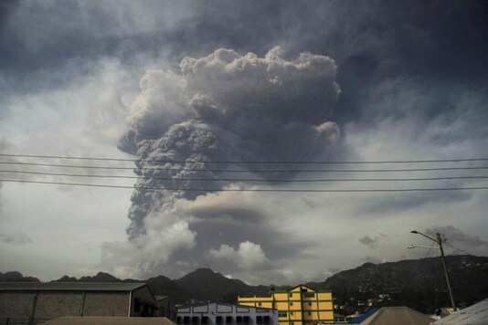 Caribbean volcano eruption. (Image: Reuters)