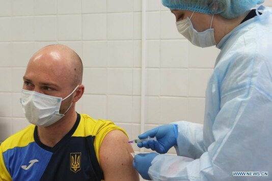 Ukraine vaccinating athletes (Photo Credit: IANS)