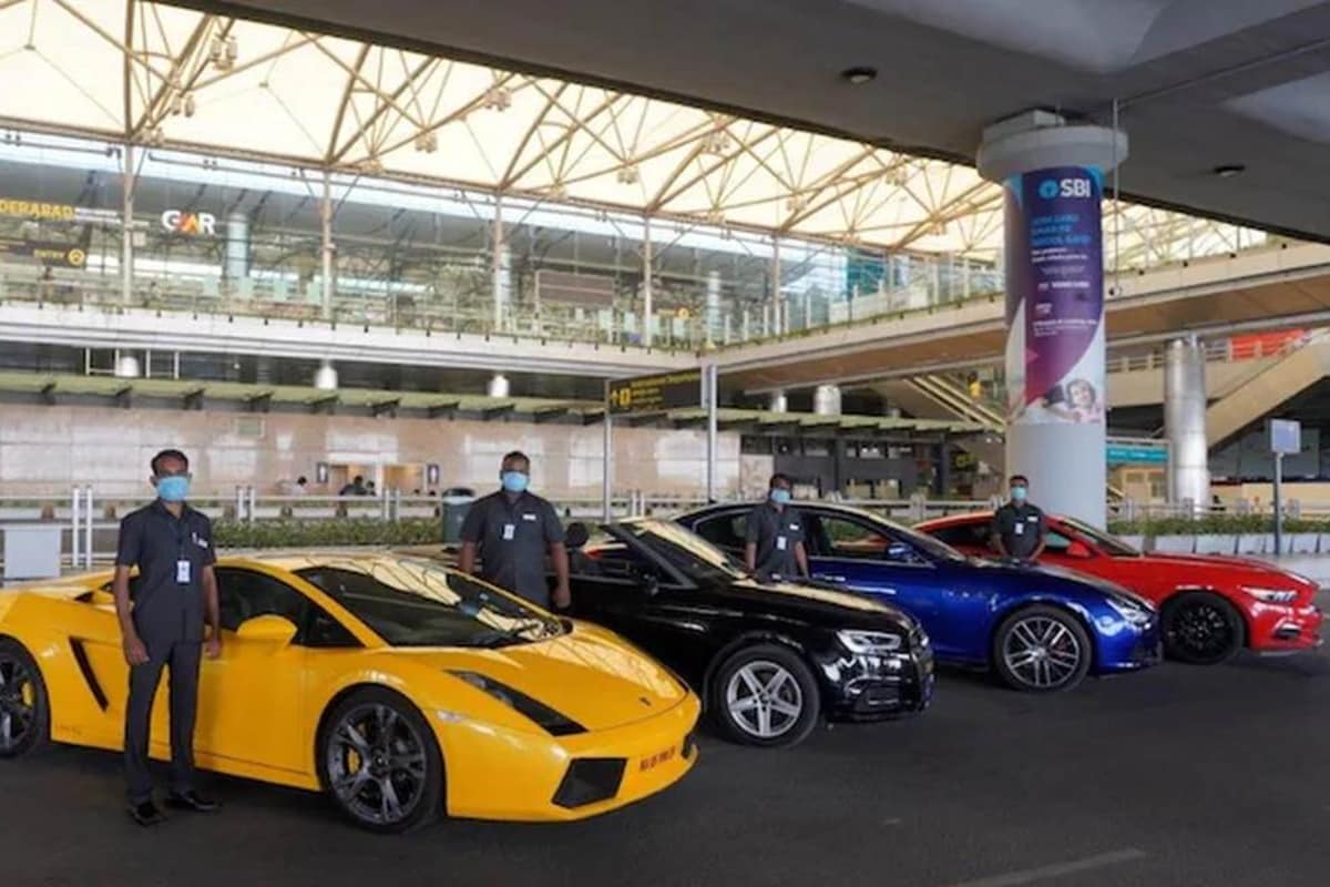 Now Rent Luxury Cars Like Lamborghini, Mustang at Hyderabad Airport for  City Commute