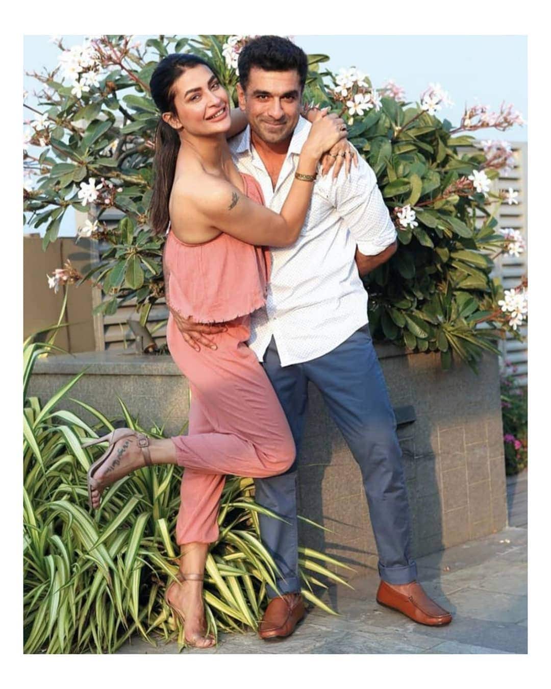  Eijaz Khan and Pavitra Punia look dapper. (Image: Instagram)