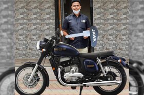 Jawa Forty Two Motorcycle Gifted to Railway Pointsman Mayur Shelke Who Saved a Child from Accident