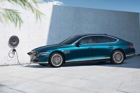 Genesis G80 Electric Sedan Showcased With 500-km Range at Auto Shanghai 2021