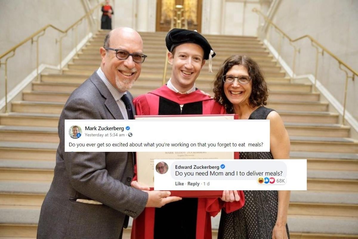 Mark Zuckerberg's Father Had the Most 'Dad' Reply to His Status About Skipping Meals