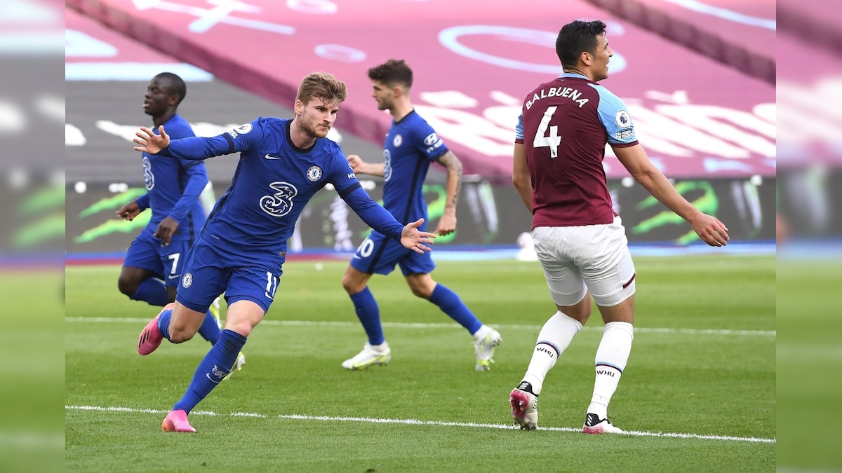 Premier League: Timo Werner Ends Goal Drought to Help Chelsea Win at West Ham in Key Top-4 Game