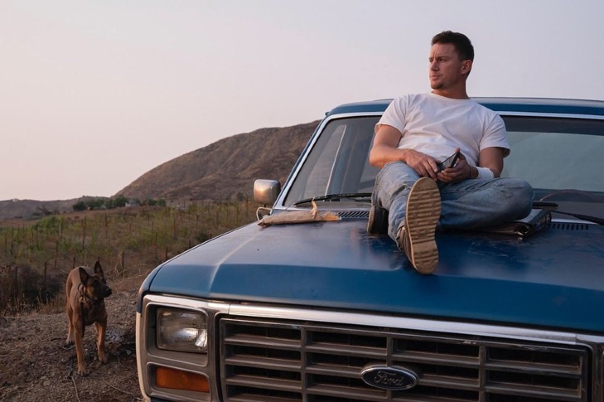 Tatum strikes the perfect post as he sits on the bonnet of his Ford. Dressed casually in a pair of blue jeans, white t-shirt and brown boots, the actor steals the show. (Image: Instagram) Tatum strikes the perfect post as he sits on the bonnet of his Ford. Dressed casually in a pair of blue jeans, white t-shirt and brown boots, the actor steals the show. (Image: Instagram)