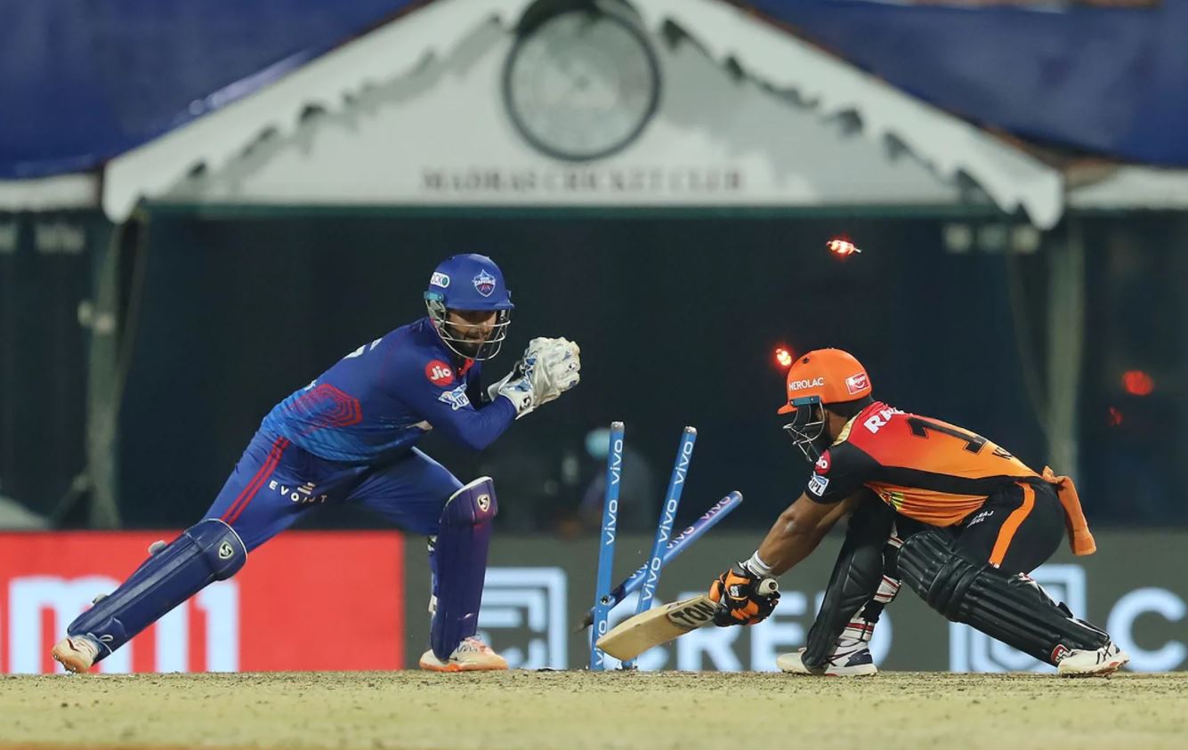 Kedar Jadhav was stumped by Rishabh Pant (Image: IPL/BCCI)