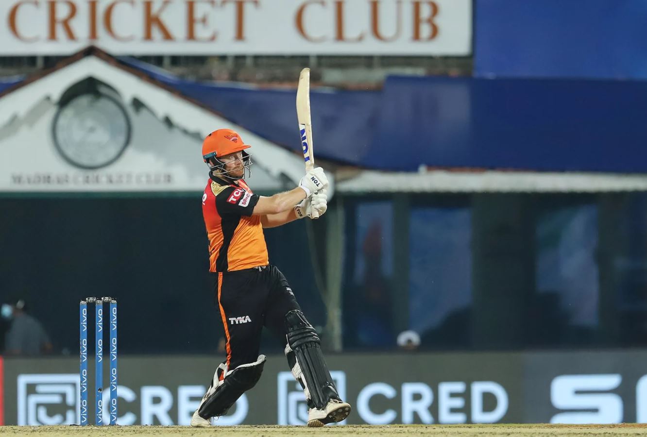 Jonny Bairstow plays a shot (Image: IPL/BCCI)