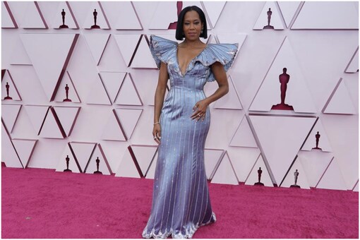 Regina King on the Oscars red carpet.
