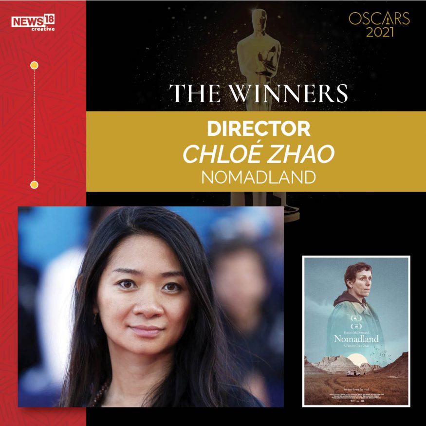 Chloe Zhao won Best Director for Nomadland