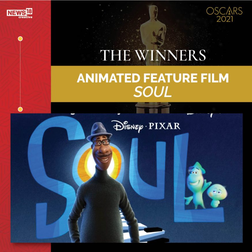  Soul won the Best Animated Feature Film at Oscars 2021