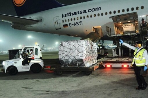 A shipment of vital medical supplies from the United Kingdom. (ANI)